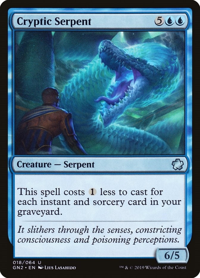 Image for Cryptic Serpent (18) (Magic Game Night 2019) - Magic: The Gathering