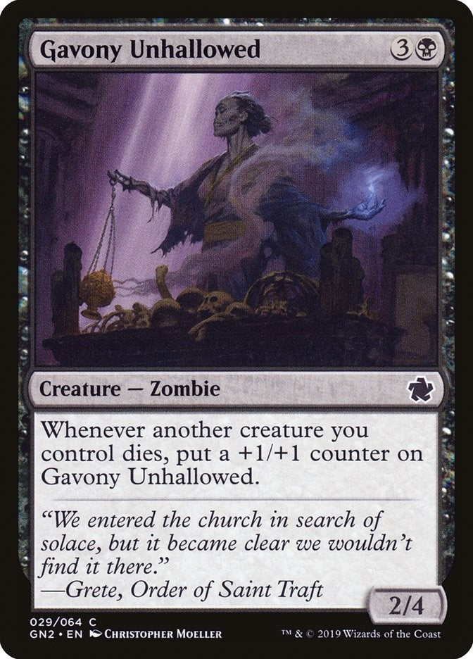 Image for Gavony Unhallowed (29) (Magic Game Night 2019) - Magic: The Gathering