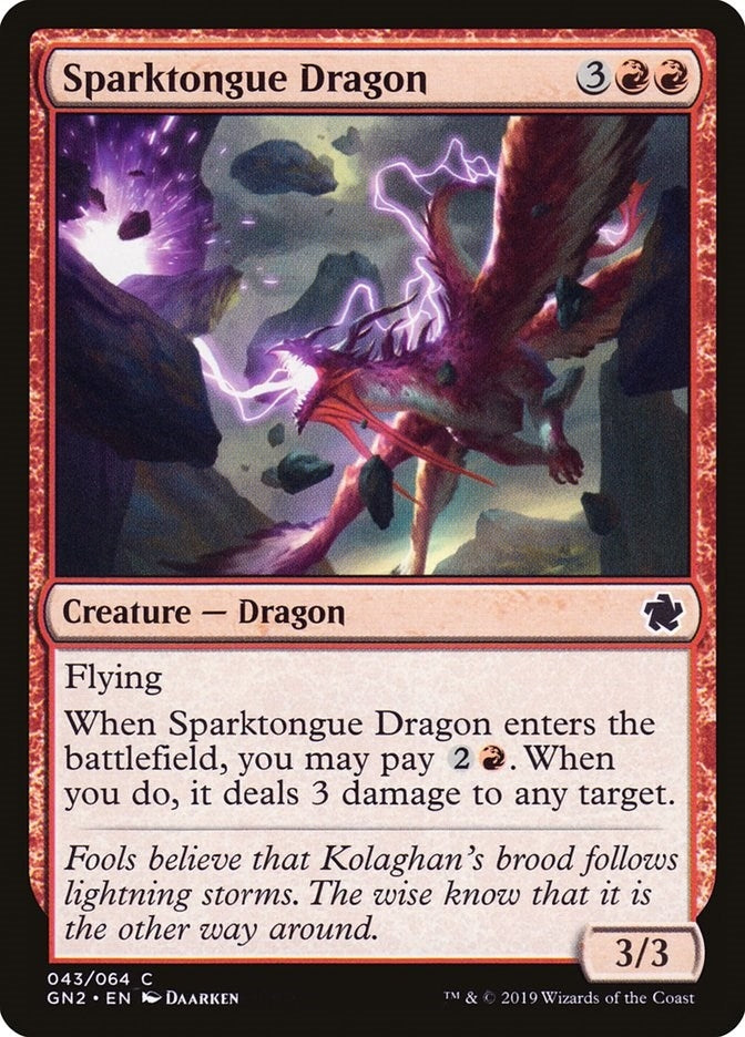 Image for Sparktongue Dragon (43) (Magic Game Night 2019) - Magic: The Gathering
