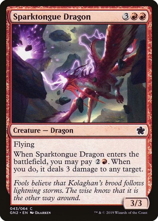 Image for Sparktongue Dragon (43) (Magic Game Night 2019) - Magic: The Gathering