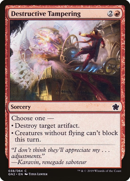 Image for Destructive Tampering (38) (Magic Game Night 2019) - Magic: The Gathering