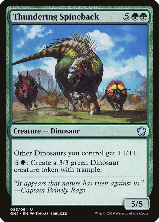 Image for Thundering Spineback (53) (Magic Game Night 2019) - Magic: The Gathering