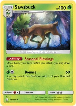 Image for Sawsbuck - 16/236 (Prerelease Kit Exclusive) (016/236) (Deck Exclusives) - Pokemon