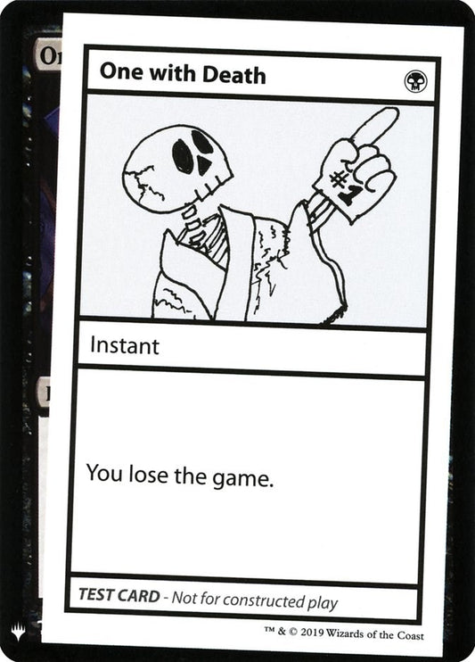 Image for One With Death (Mystery Booster: Convention Edition Exclusives) - Magic: The Gathering