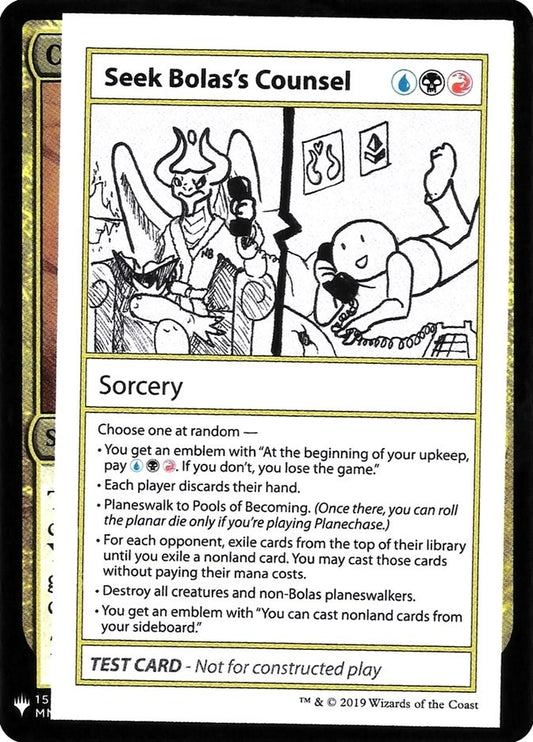 Image for Seek Bolas's Counsel (Mystery Booster: Convention Edition Exclusives) - Magic: The Gathering