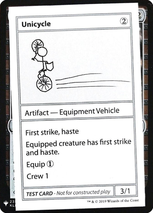 Image for Unicycle (Mystery Booster: Convention Edition Exclusives) - Magic: The Gathering