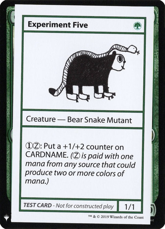 Image for Experiment Five (Mystery Booster: Convention Edition Exclusives) - Magic: The Gathering