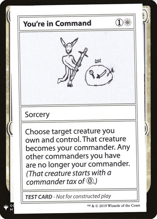 Image for You're In Command (Mystery Booster: Convention Edition Exclusives) - Magic: The Gathering