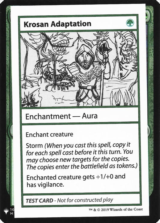 Image for Krosan Adaptation (Mystery Booster: Convention Edition Exclusives) - Magic: The Gathering
