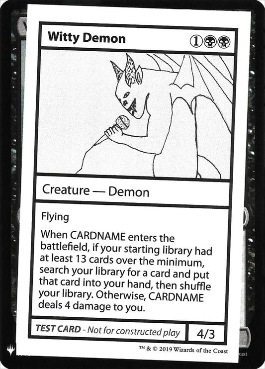 Image for Witty Demon (Mystery Booster: Convention Edition Exclusives) - Magic: The Gathering
