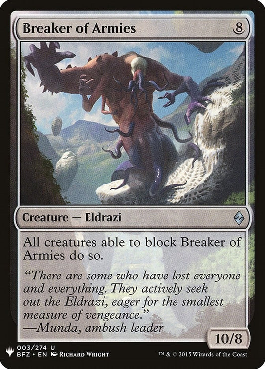 Image for Breaker of Armies (3) (The List Reprints) - Magic: The Gathering