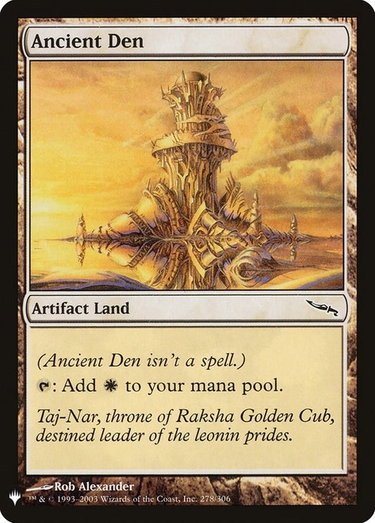 Image for Ancient Den (278/306) (The List Reprints) - Magic: The Gathering