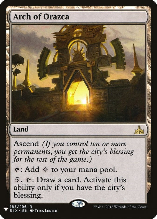 Image for Arch of Orazca (185) (The List Reprints) - Magic: The Gathering