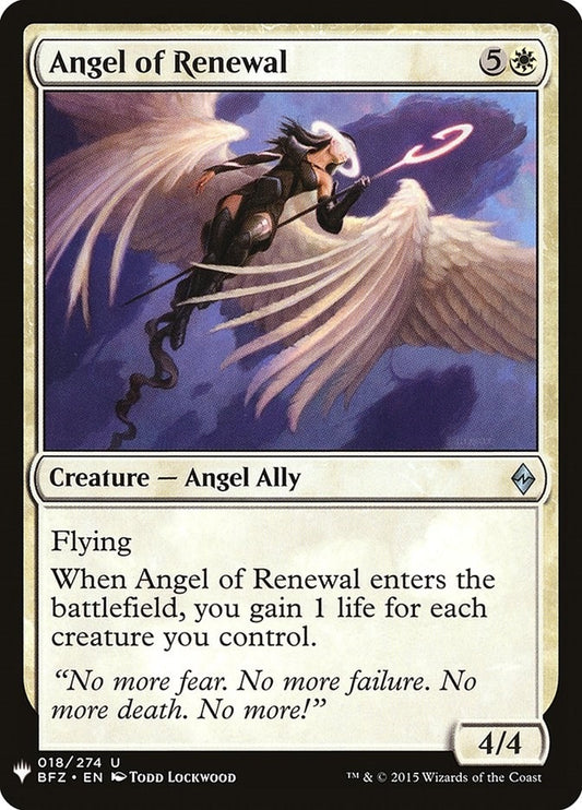 Image for Angel of Renewal (18) (The List Reprints) - Magic: The Gathering