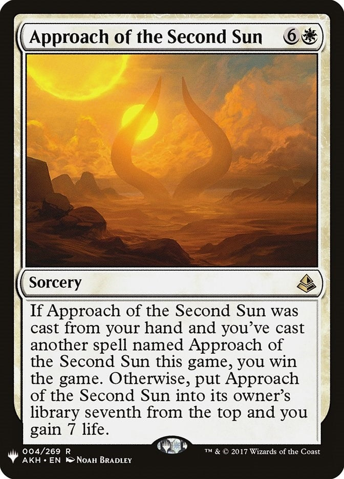 Image for Approach of the Second Sun (4) (The List Reprints) - Magic: The Gathering