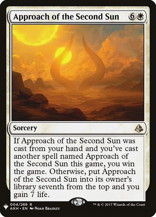 Image for Approach of the Second Sun (4) (The List Reprints) - Magic: The Gathering
