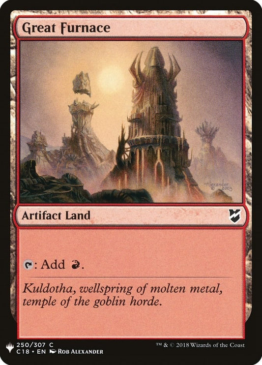 Image for Great Furnace (C18) (250) (The List Reprints) - Magic: The Gathering
