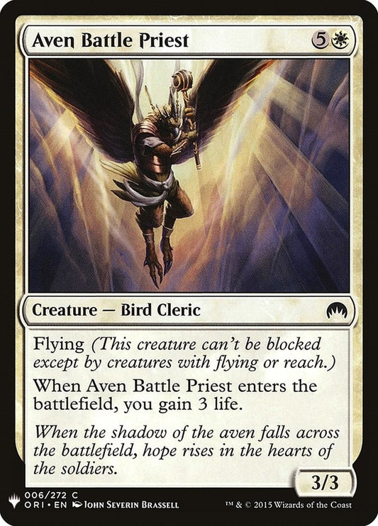 Image for Aven Battle Priest (6) (The List Reprints) - Magic: The Gathering