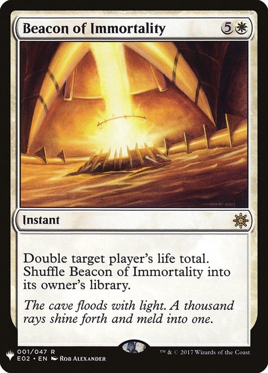 Image for Beacon of Immortality (1) (The List Reprints) - Magic: The Gathering