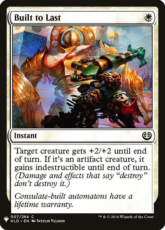 Image for Built to Last (7) (The List Reprints) - Magic: The Gathering