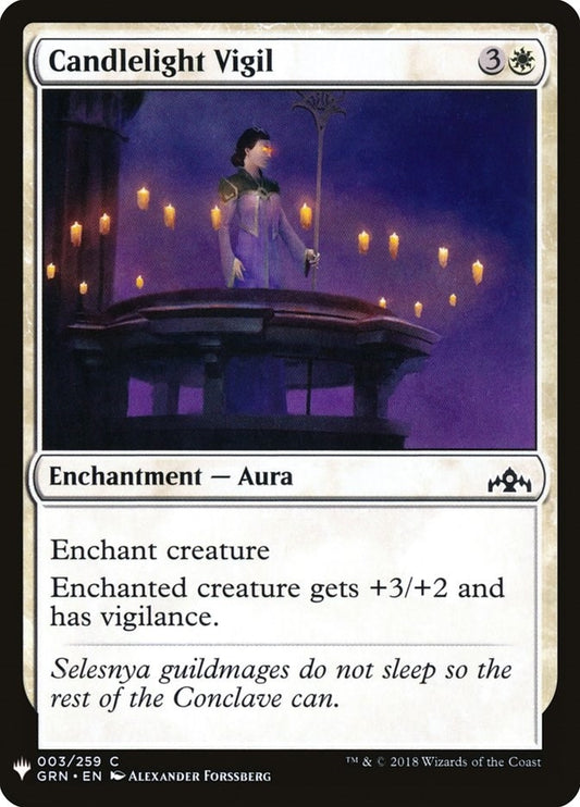 Image for Candlelight Vigil (3) (The List Reprints) - Magic: The Gathering