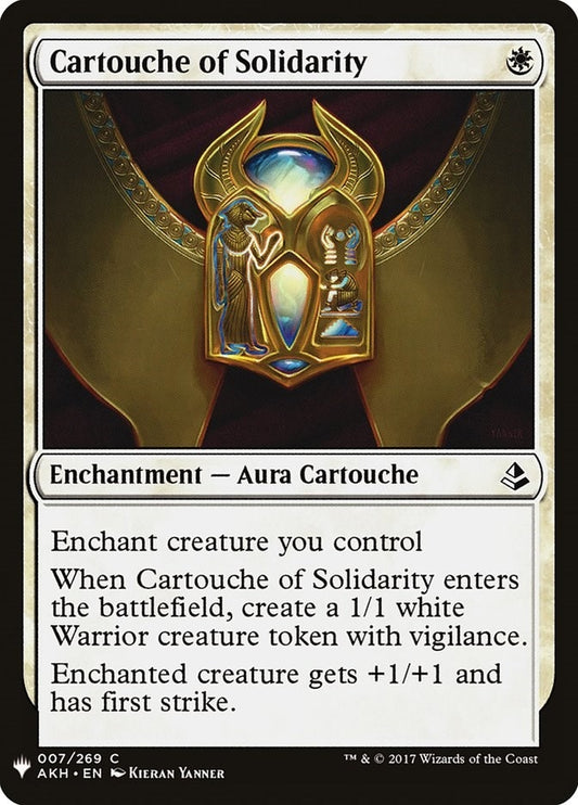Image for Cartouche of Solidarity (7) (The List Reprints) - Magic: The Gathering