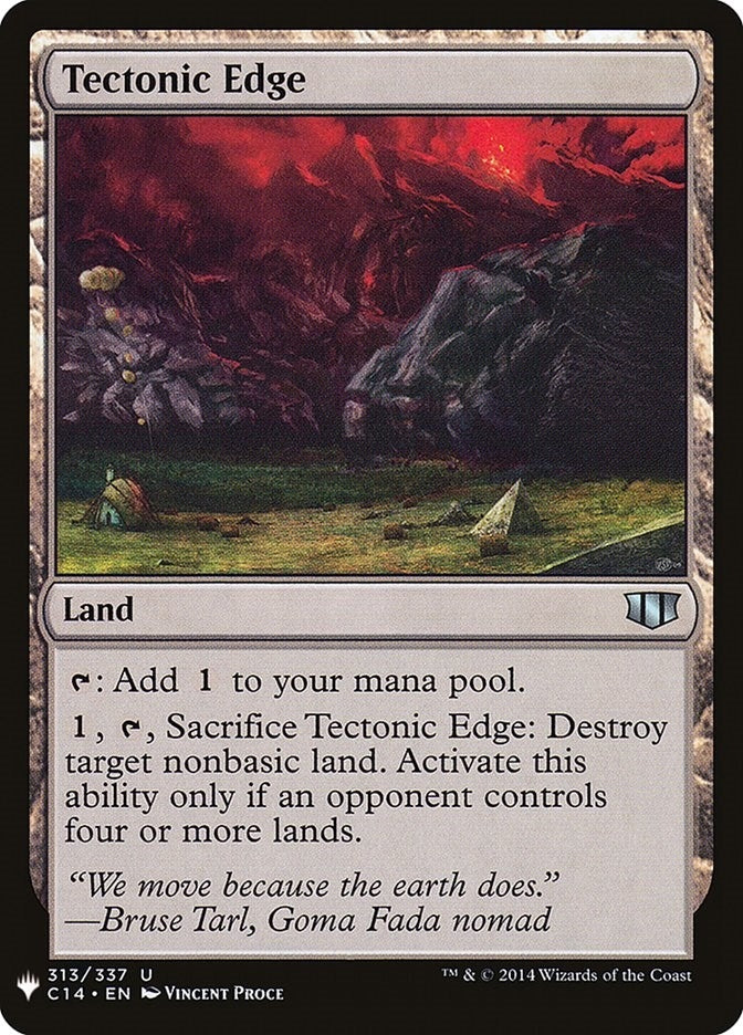 Image for Tectonic Edge (313) (The List Reprints) - Magic: The Gathering