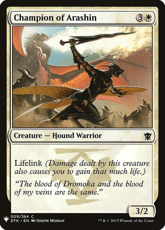 Image for Champion of Arashin (9) (The List Reprints) - Magic: The Gathering
