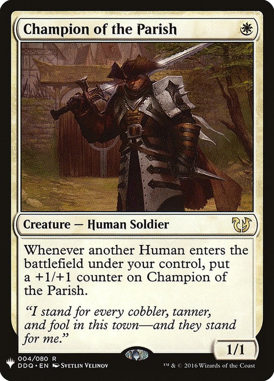 Image for Champion of the Parish (4) (The List Reprints) - Magic: The Gathering