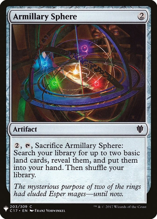 Image for Armillary Sphere (203) (The List Reprints) - Magic: The Gathering