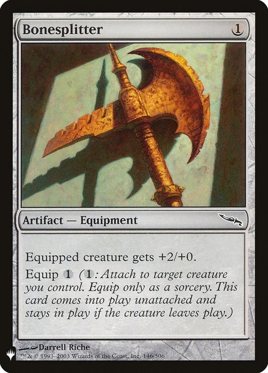Image for Bonesplitter (146) (The List Reprints) - Magic: The Gathering