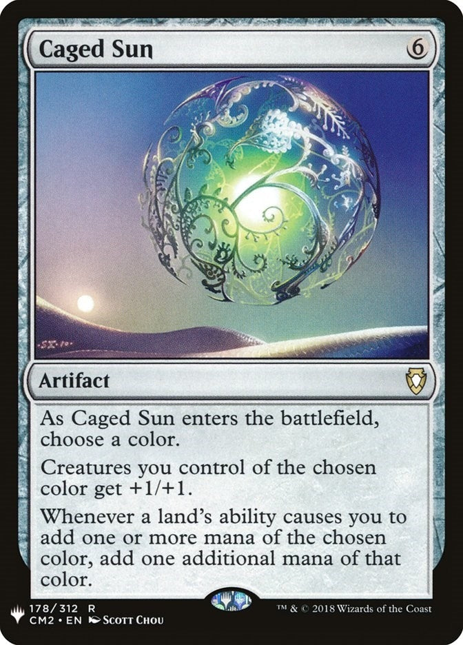 Image for Caged Sun (178) (The List Reprints) - Magic: The Gathering