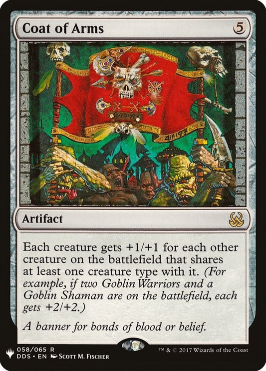 Image for Coat of Arms (58) (The List Reprints) - Magic: The Gathering