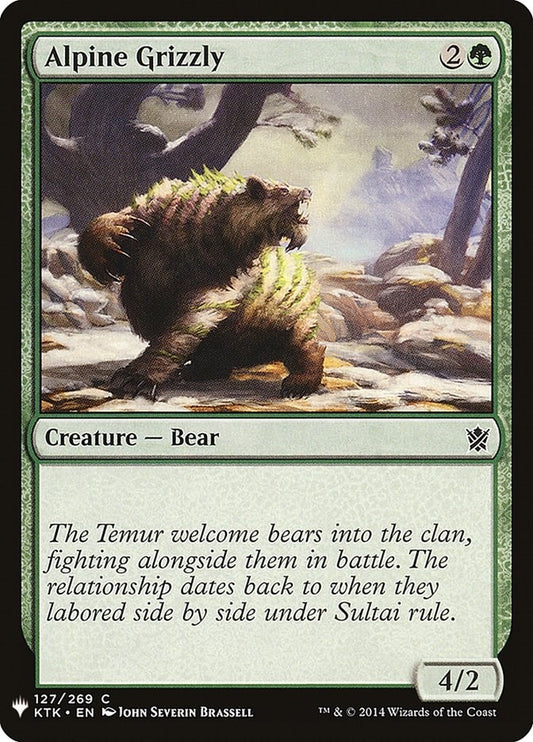 Image for Alpine Grizzly (127) (The List Reprints) - Magic: The Gathering