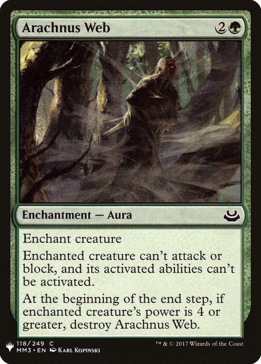 Image for Arachnus Web (118) (The List Reprints) - Magic: The Gathering