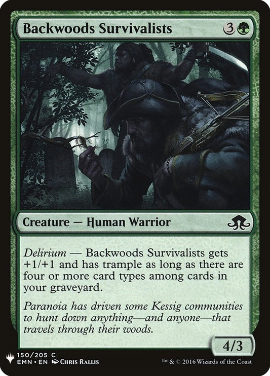 Image for Backwoods Survivalists (150) (The List Reprints) - Magic: The Gathering