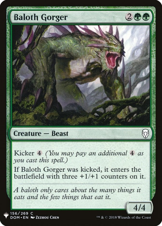 Image for Baloth Gorger (156) (The List Reprints) - Magic: The Gathering
