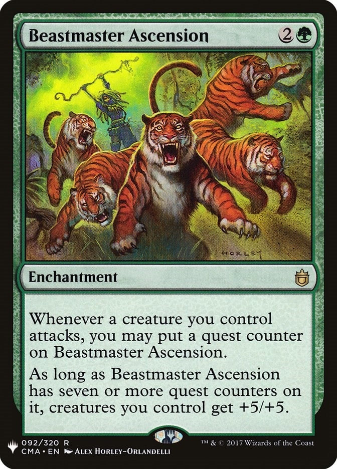 Image for Beastmaster Ascension (CMA) (92) (The List Reprints) - Magic: The Gathering