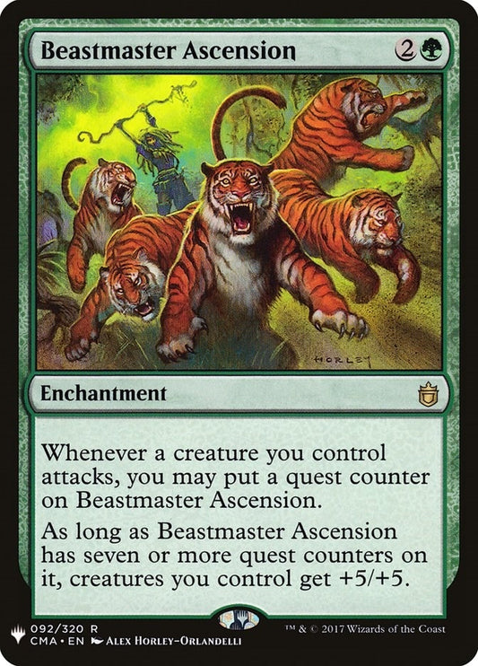 Image for Beastmaster Ascension (CMA) (92) (The List Reprints) - Magic: The Gathering