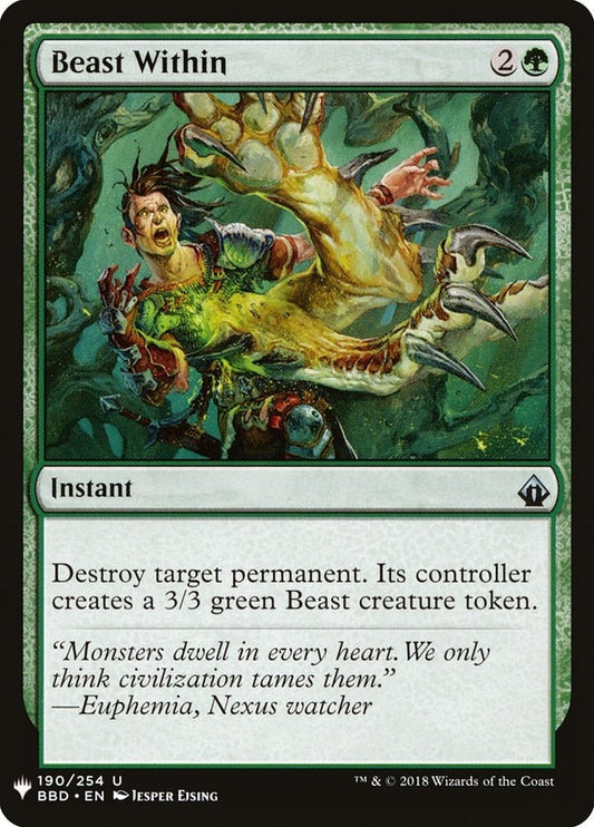 Image for Beast Within (BBD) (190) (The List Reprints) - Magic: The Gathering