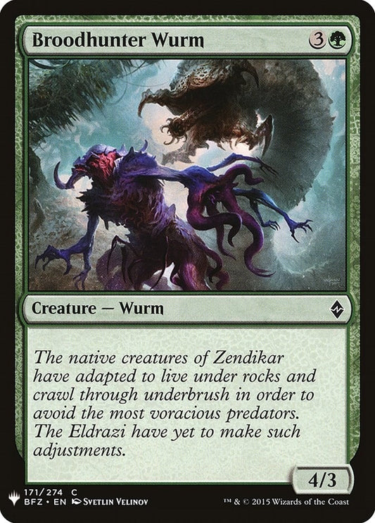 Image for Broodhunter Wurm (171) (The List Reprints) - Magic: The Gathering