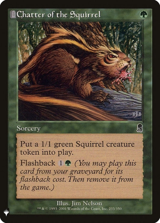 Image for Chatter of the Squirrel (233) (The List Reprints) - Magic: The Gathering