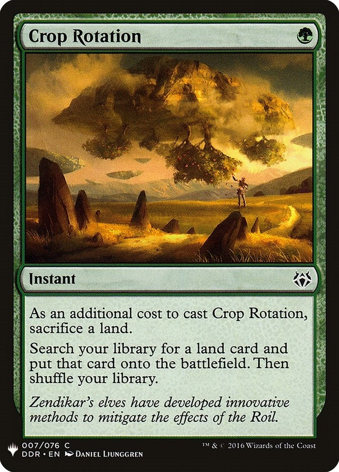 Image for Crop Rotation (7) (The List Reprints) - Magic: The Gathering
