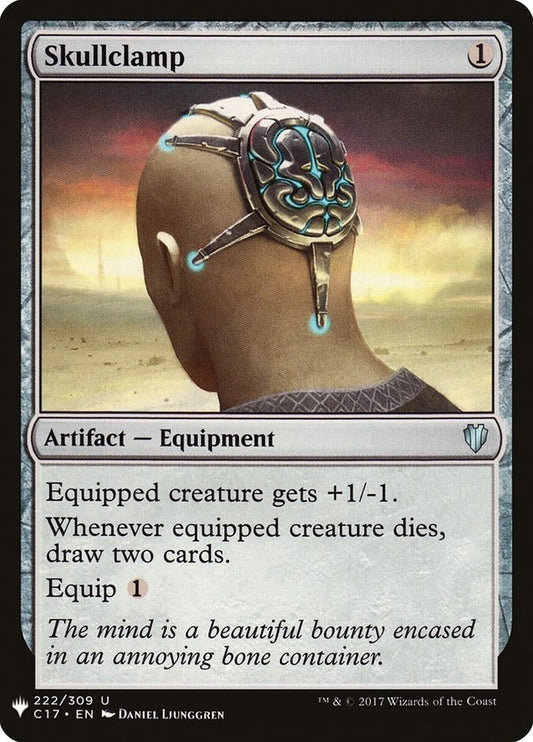 Image for Skullclamp (C17) (222) (The List Reprints) - Magic: The Gathering