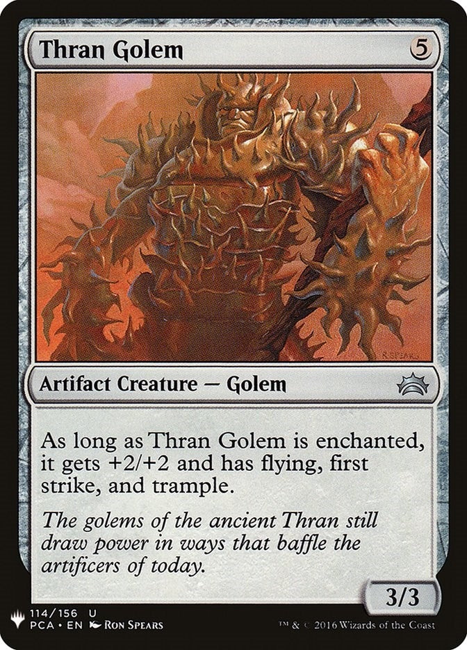 Image for Thran Golem (114) (The List Reprints) - Magic: The Gathering
