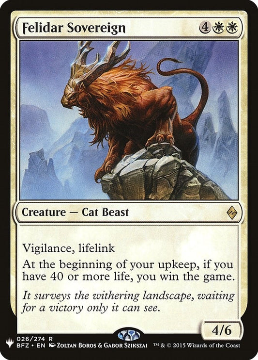 Image for Felidar Sovereign (26) (The List Reprints) - Magic: The Gathering