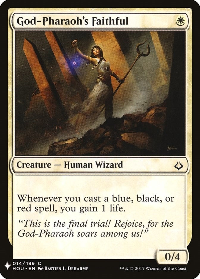 Image for God-Pharaoh's Faithful (14) (The List Reprints) - Magic: The Gathering