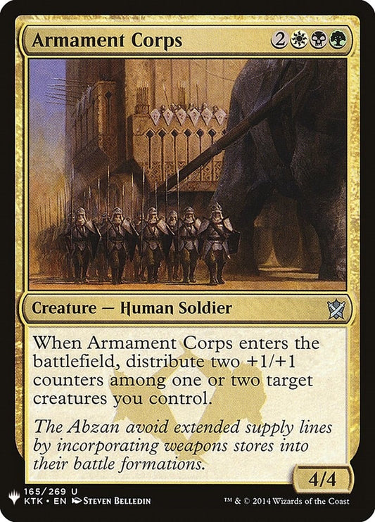 Image for Armament Corps (165) (The List Reprints) - Magic: The Gathering