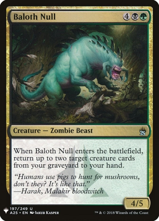 Image for Baloth Null (197) (The List Reprints) - Magic: The Gathering