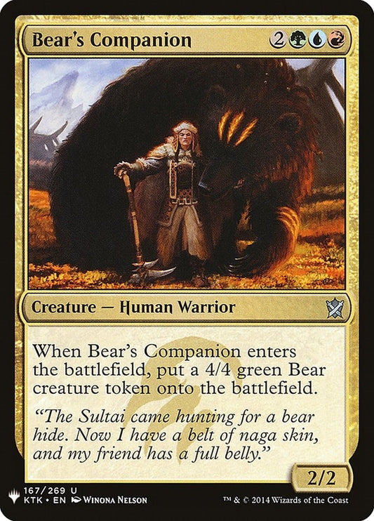 Image for Bear's Companion (167) (The List Reprints) - Magic: The Gathering